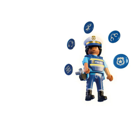PLAYMOBIL Magische Sticker Polizei 72251 – Sorge für Recht und Ordnung!