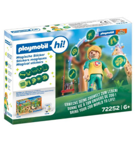 PLAYMOBIL Magische Sticker Zoo 72252 – Gestalte deine eigene Tierwelt!