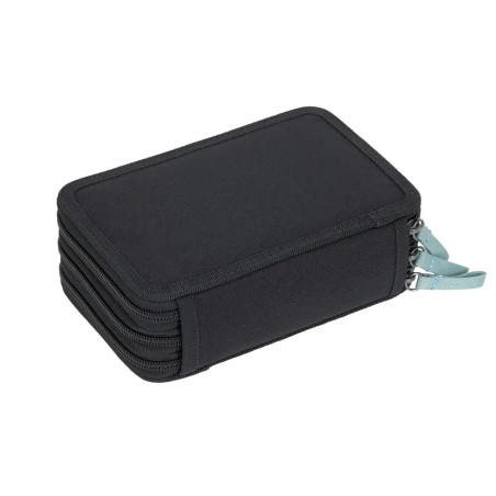School Triple Pencil Case Unique black