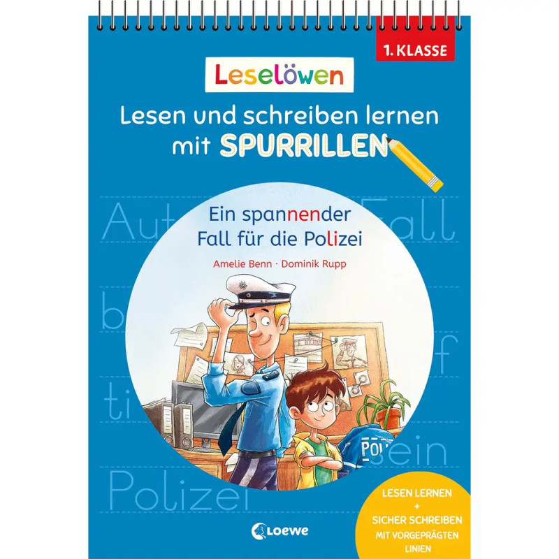 Leselöwen - Lesen und schreiben lernen mit Spurrillen - Ein spannender Fall für die Polizei - 1. Kla