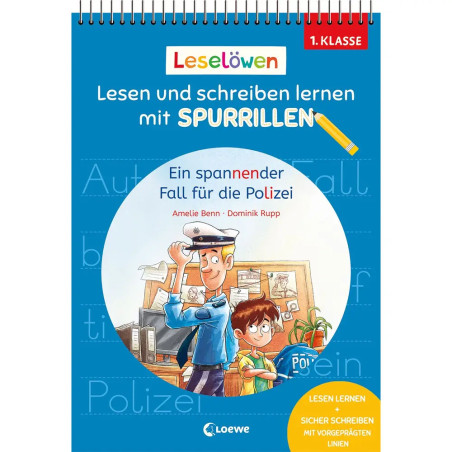 Leselöwen - Lesen und schreiben lernen mit Spurrillen - Ein spannender Fall für die Polizei - 1. Kla