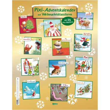 Pixi Adventskalender GOLD 2026, m. 4 Buch, 20 Teile