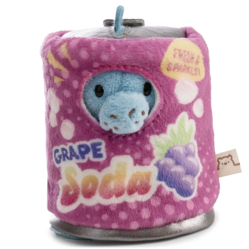 Kuscheltier Set Seekuh Wilbur mit Trauben u. Soda Dose Kostüm in Geschenkbox