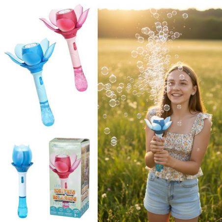 LED Seifenblasen Lotusblume farblich sortiert