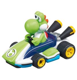 Carrera® First Mario Kart Rennbahn 2,4m | Batteriebetrieben | Mario & Yoshi | Ab 3 Jahren