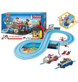Carrera® First Paw Patrol Rennbahn 2,4m | Batteriebetrieben | Chase & Marshall | Ab 3 Jahren
