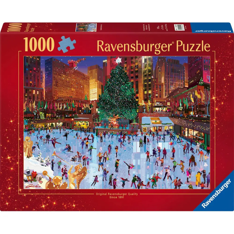 Weihnachtspuzzle 1000 Teile - Weihnachtszauber am Rockefeller Center