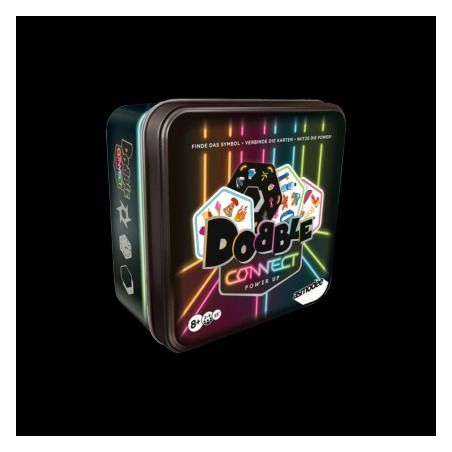 Asmodee Dobble Connect Power Up – Rasantes Beobachtungsspiel für die ganze Familie