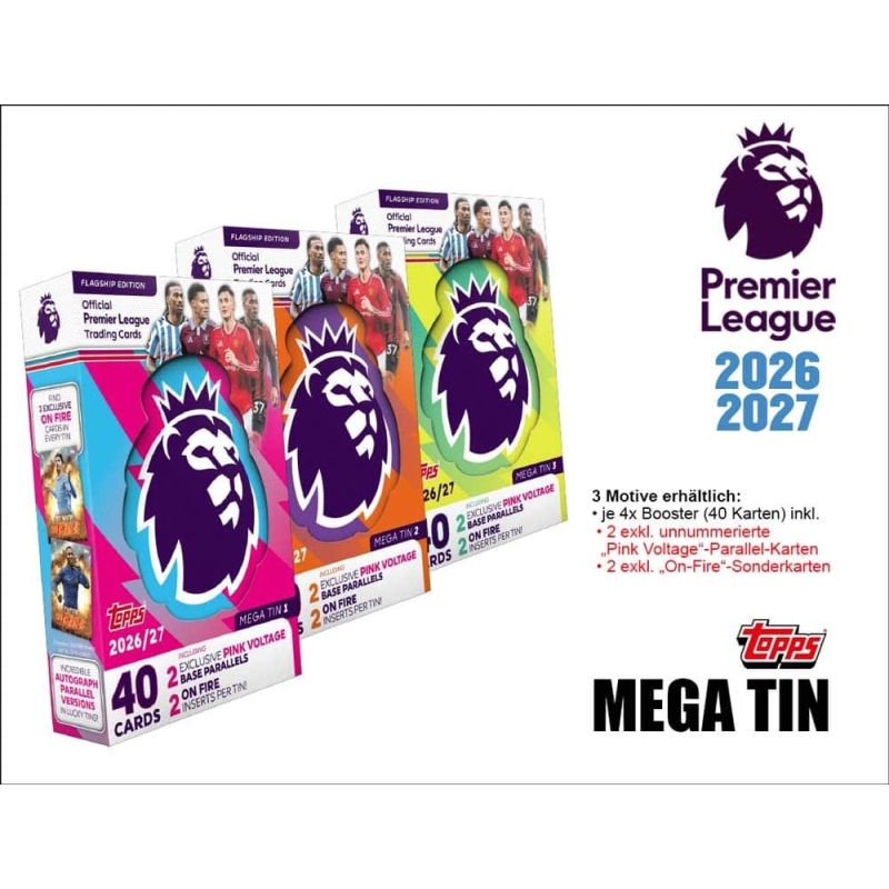 Topps Flagship Premier League Mega Tin