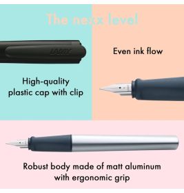 Lamy Füller nexx A schwarz – Ergonomischer Schulfüller mit Edelstahlfeder A | 4014519768395