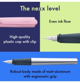 Lamy nexx A Füller Rose – Ergonomisch, leicht & robust für entspanntes Schreiben