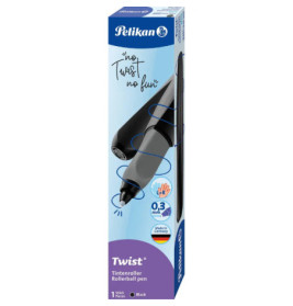 Pelikan Tintenroller Twist R457 schwarz – Ergonomisches Schreibgefühl