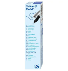Pelikan Tintenroller Twist R457 silber – Ergonomisches Schreibgefühl