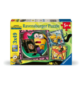 Ravensburger Kinderpuzzle 3x49 Teile – Minions 3 | Dreifacher Puzzlespaß für Kids