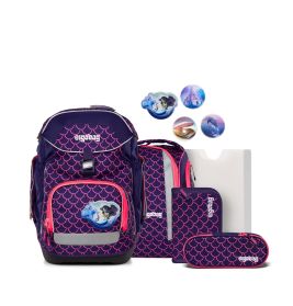 ergobag pack Schulrucksack-Set PerlentauchBär – Ergonomisch & mitwachsend für Grundschule