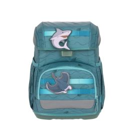 LÄSSIG Schulranzen-Set Light Unique Shark pastel petrol – Ergonomisch & Leicht