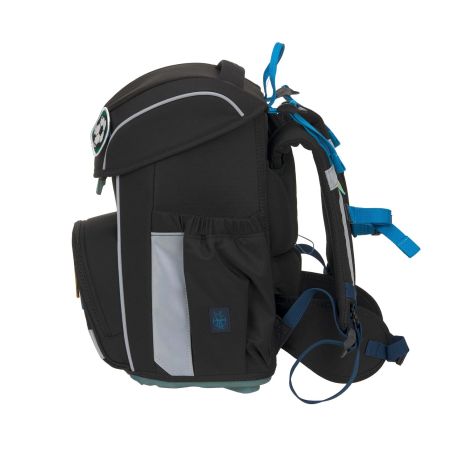 LÄSSIG Schulranzen-Set Slim Unique Football black 7-teilig – Ergonomie & Nachhaltigkeit