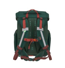 LÄSSIG Schulranzen-Set Slim Unique Dino dark green 7-teilig – Ergonomisch & Nachhaltig