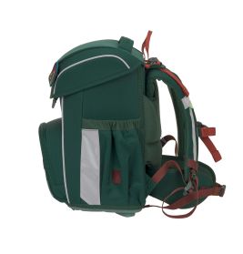 LÄSSIG Schulranzen-Set Slim Unique Dino dark green 7-teilig – Ergonomisch & Nachhaltig