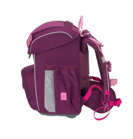 LÄSSIG Schulranzen-Set Slim Unique berry 7-teilig – Ergonomie & Nachhaltigkeit