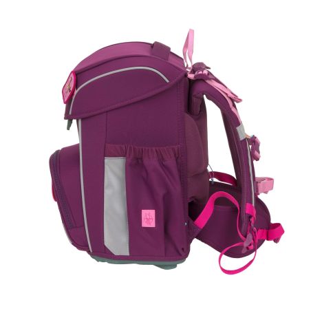 LÄSSIG Schulranzen-Set Slim Unique berry 7-teilig – Ergonomie & Nachhaltigkeit