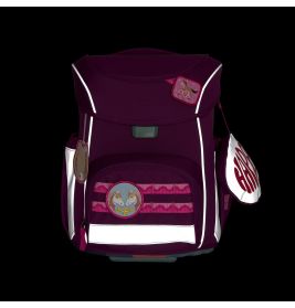 LÄSSIG Schulranzen-Set Slim Unique berry 7-teilig – Ergonomie & Nachhaltigkeit