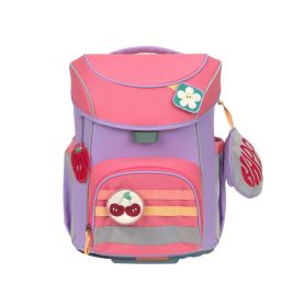 LÄSSIG Schulranzen-Set Slim Unique strawberry ice 7-teilig – Ergonomie & Nachhaltigkeit