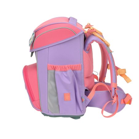 LÄSSIG Schulranzen-Set Slim Unique strawberry ice 7-teilig – Ergonomie & Nachhaltigkeit