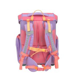 LÄSSIG Schulranzen-Set Slim Unique strawberry ice 7-teilig – Ergonomie & Nachhaltigkeit