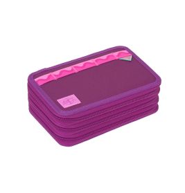 LÄSSIG School Triple Pencil Case Unique berry – Federmäppchen 3 Fächer