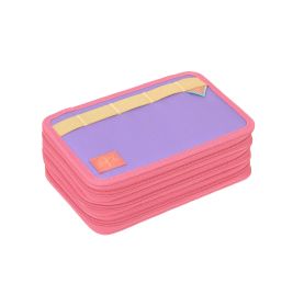 LÄSSIG School Triple Pencil Case Unique strawberry ice – Federmäppchen 3 Fächer