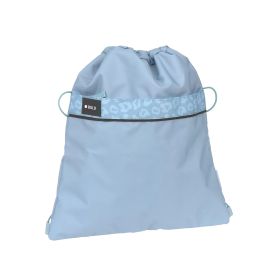 Lässig School String Bag Bold Leopard pale blue | Stylischer Turnbeutel für Schule & Freizeit