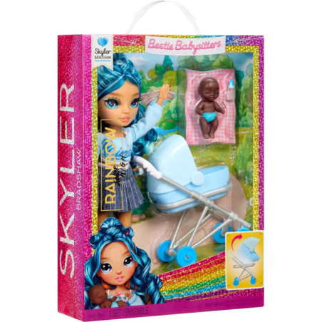 MGA Entertainment Rainbow High Jr High Bestie Babysitters Puppe – Sky Randall OVP