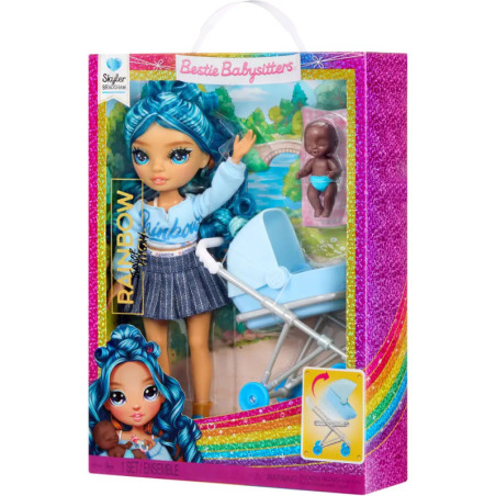 MGA Entertainment Rainbow High Jr High Bestie Babysitters Puppe – Sky Randall OVP