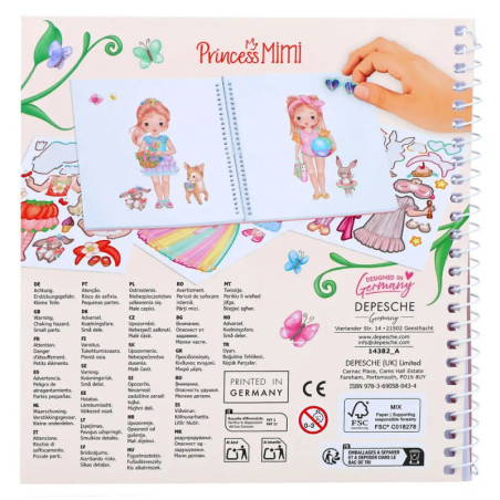 Depesche Princess Mimi Dress Me Up | Stickerbuch für königliche Outfits