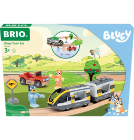 BRIO World - 36144 Bluey Zugset - Spielzeugzug-Set für Kinder ab 3 Jahren - zauberhaftes Geschenk fü