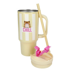 PENFection To Go Becher mit Strohhalm CHILL