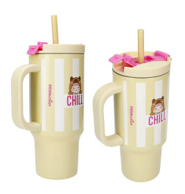 PENFection To Go Becher mit Strohhalm CHILL