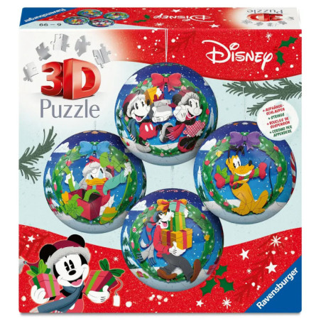 3D Pz. -Ball-Set Holiday Baubles Disney Weihnachten