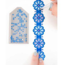 DIAMOND DOTZ Diamond Painting Armbänder – Blumen-Design zum Selbermachen
