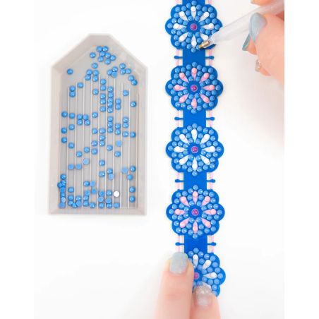 DIAMOND DOTZ Diamond Painting Armbänder – Blumen-Design zum Selbermachen