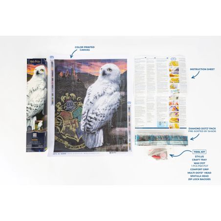 DIAMOND DOTZ Diamond Painting Hedwig – Harry Potters Eule zum Funkeln bringen!