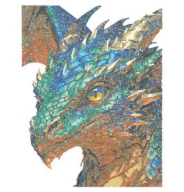 DIAMOND DOTZ Diamond Painting Neon Drache | Mystisches Kunstwerk funkelnd
