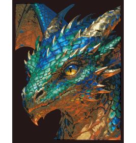 DIAMOND DOTZ Diamond Painting Neon Drache | Mystisches Kunstwerk funkelnd
