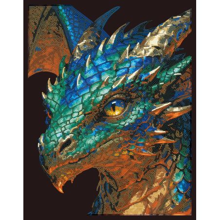 DIAMOND DOTZ Diamond Painting Neon Drache | Mystisches Kunstwerk funkelnd