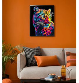 DIAMOND DOTZ Diamond Painting Neon Leopard | Funkelnd & Kreativ
