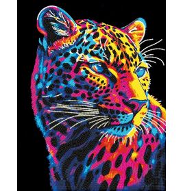 DIAMOND DOTZ Diamond Painting Neon Leopard | Funkelnd & Kreativ