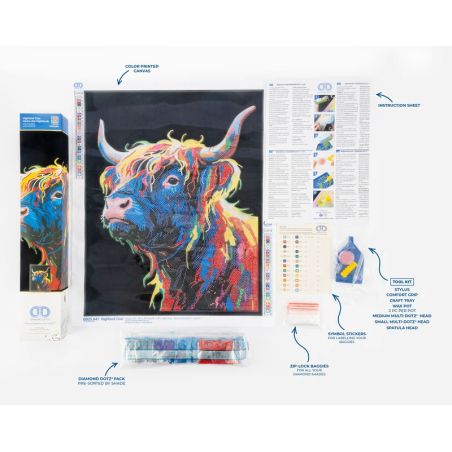 DIAMOND DOTZ Diamond Painting Neon Schotti | Strahlende Motive selbst gestalten