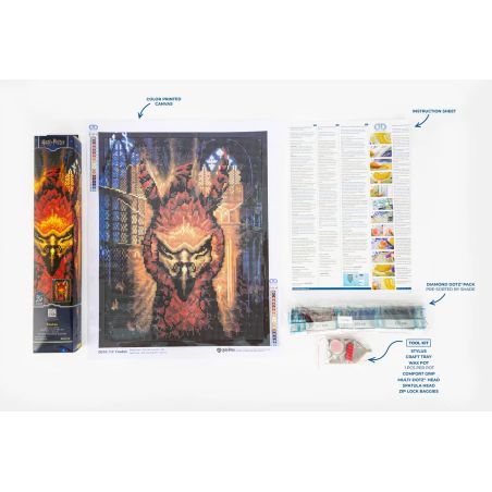 DIAMOND DOTZ Diamond Painting Phoenix Fawkes – Harry Potter Phönix DIY