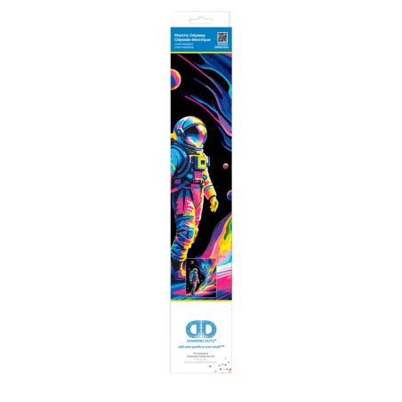 DIAMOND DOTZ Diamond Painting 'Neon Astronaut Weltall' – Faszinierendes Kunstwerk